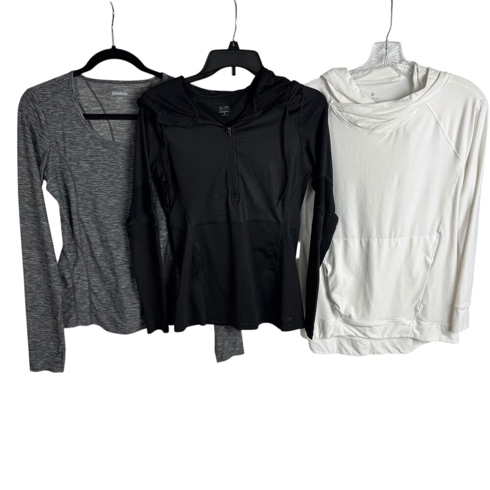 Reebok Champion Apana Athletic Womens Active Top LOT of 3 Size Small Hooded